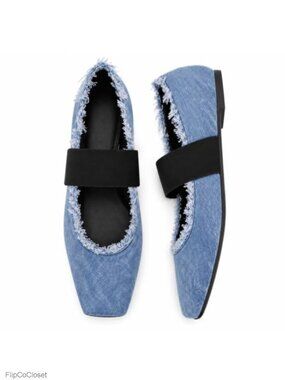 Women's Faux Leather Ballet Flats Square Toe Mary Jane Shoes